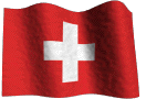 waving flag of Switzerland