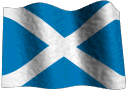 waving flag of Scotland