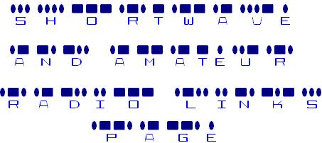 Shortwave and amateur radio links page