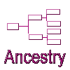 Ancestry graphic with a family tree on it