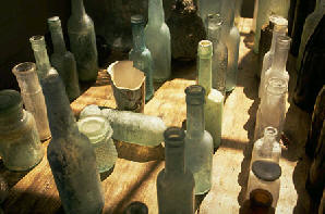 photo of old bottles